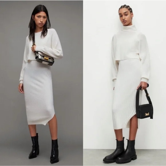 All Saints Dresses & Skirts - All Saints Margot Ribbed Sweater Dress